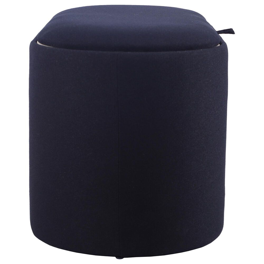 Rta Products Storage Ottoman with Reversible Tray Top in Black, , large