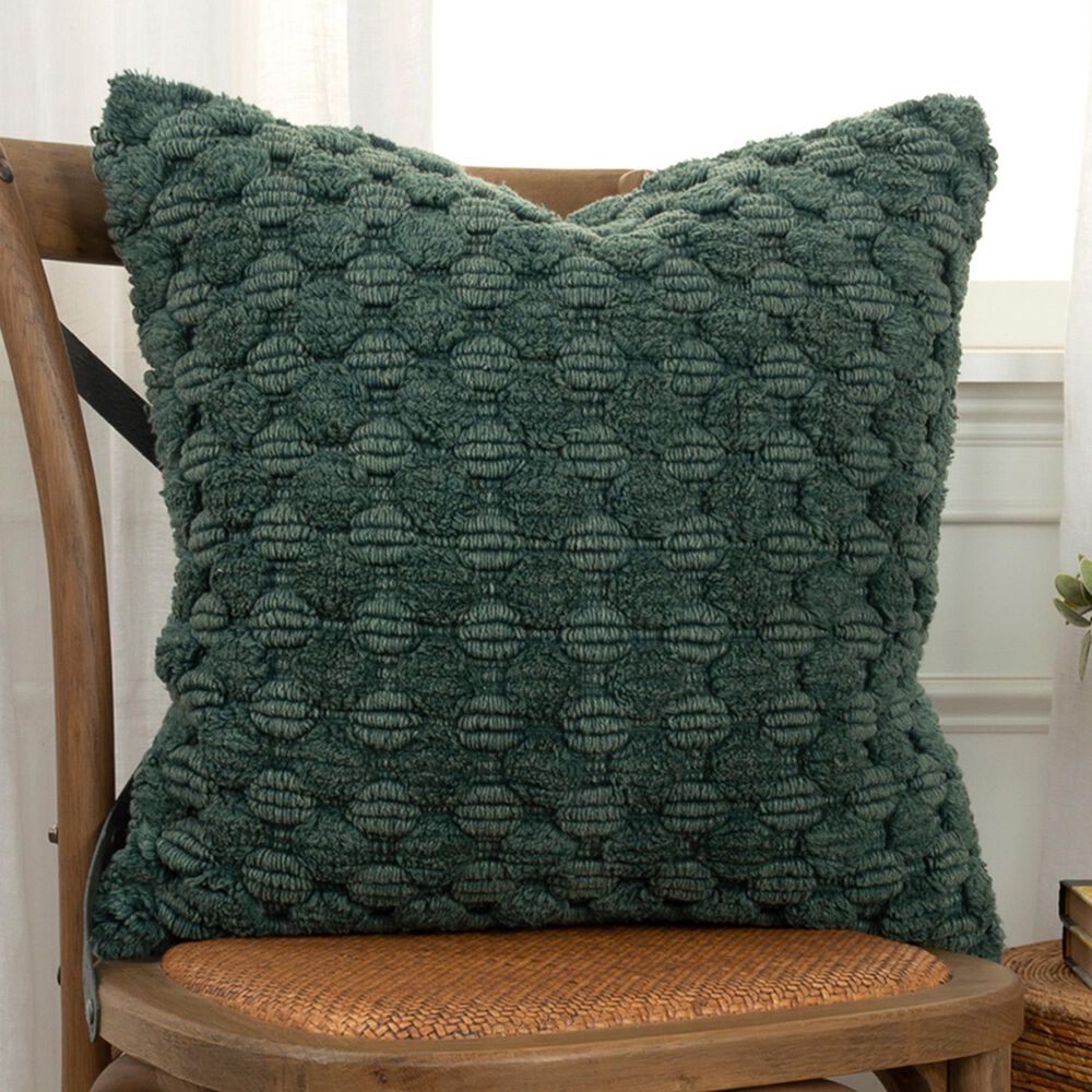 Rizzy Home 20&quot; x 20&quot; Down Filled Throw Pillow in Green, , large