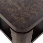 Bassett Mirror Company Langford End Table in Rich Ebonized and Gold, , large