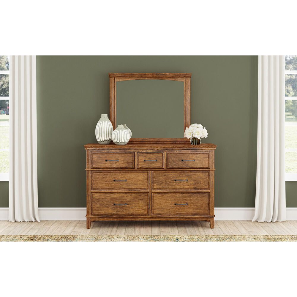 A-America Bandalier 7-Drawer Dresser Only in Warm Russet, , large