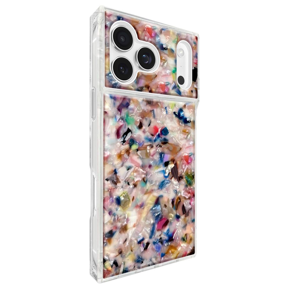 Case-Mate Square MagSafe Case for iPhone 17 Pro Max in Rainbow Confetti Tortoise Shell, , large