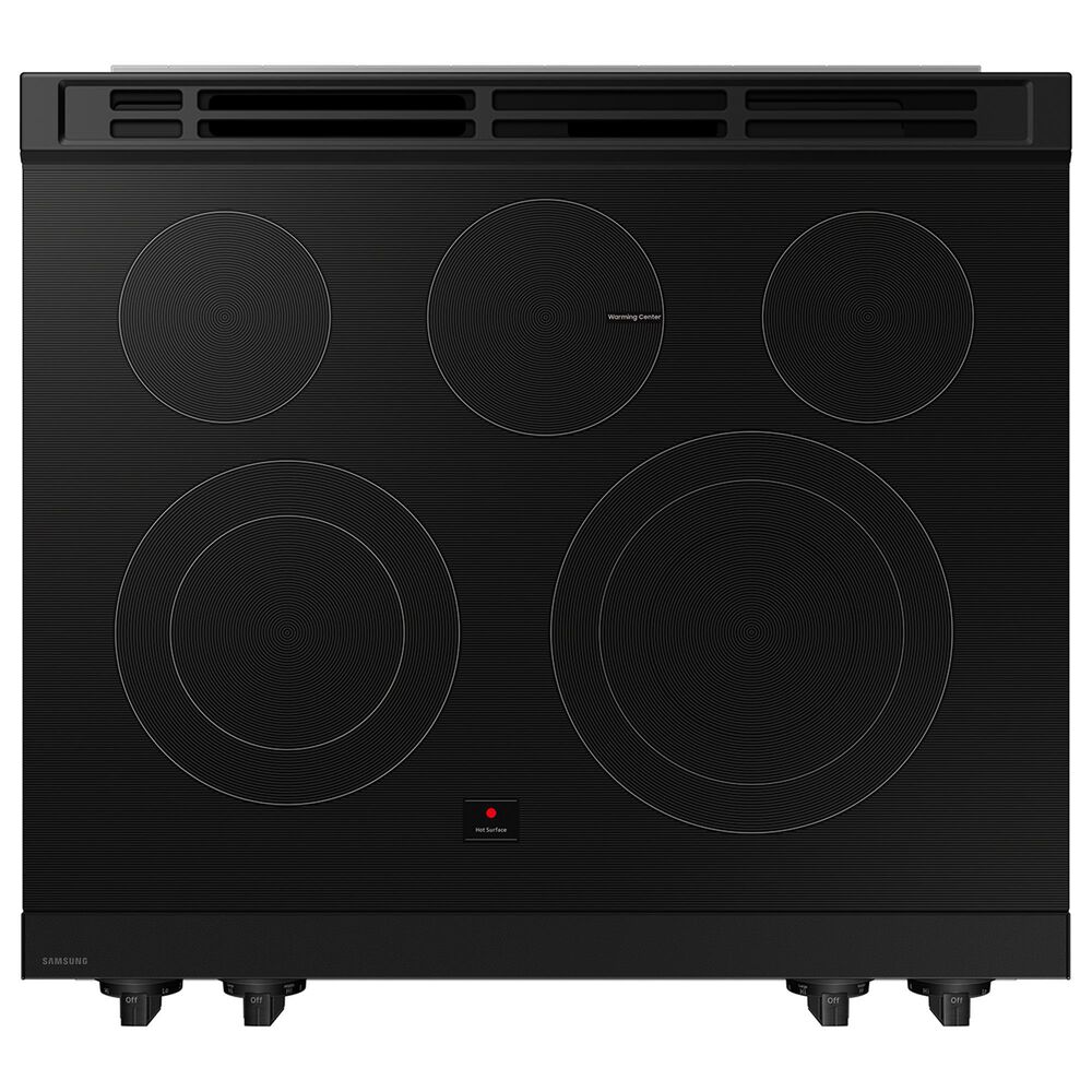 Samsung Bespoke Bespoke 6.3 Cu. Ft. Smart Slide-In Electric Smart Range with ADA Compliant in White Glass, , large