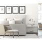 Bernhardt Highland Park Alvar Nightstand in Brushed White and Glazed Silver, , large