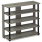 HOMLUX 5-Tier Shoe Rack in French Oak and Black, , large