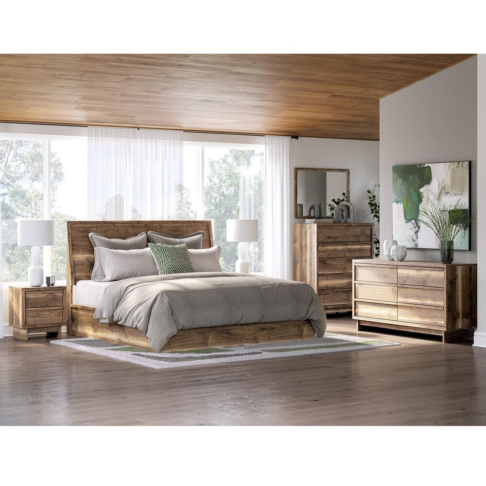 Ashley Chirason 5-Piece King Platform Bedroom Set in Brown, , large