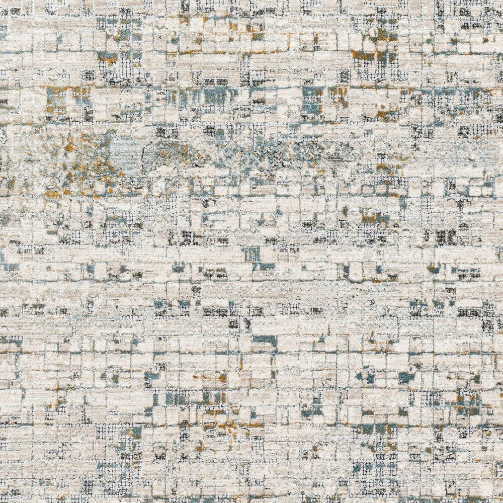 Surya Dresden Taupe, Off-White, Light Gray, Deep Teal, Dusty Sage, Ink Blue and Mustard 6&#39;7&quot; x 9&#39;6&quot; Area Rug, , large