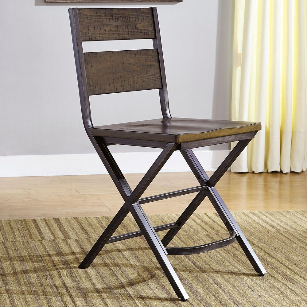 Signature Design by Ashley Kavara Counter Height Chair in Medium Brown, , large