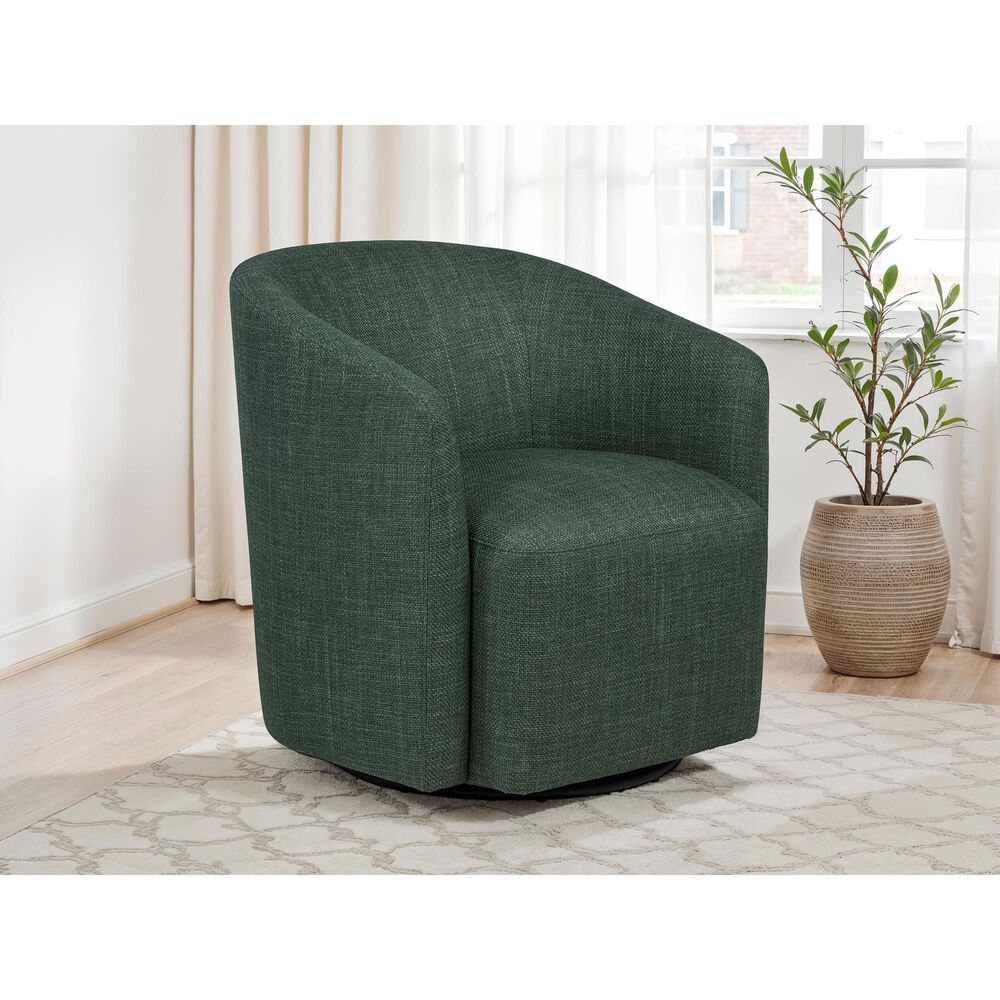 Coaster Mossbrook Swivel Accent Chair in Green, , large