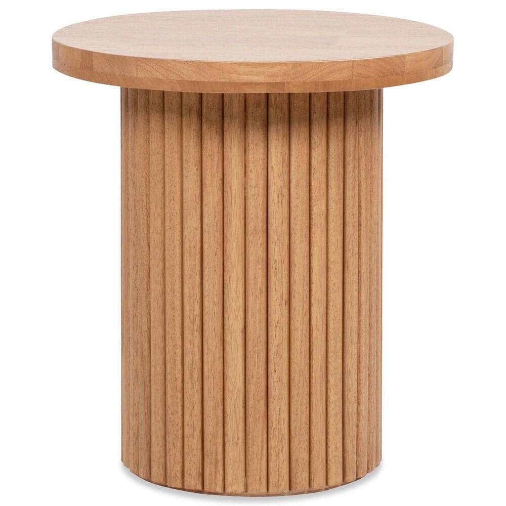 Jennifer Taylor Home Bolin Accent Side Table in Light Natural Brown, , large