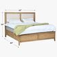 Cedar and Sage Belgium Queen Panel Bed in Sandrift, , large