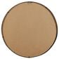Maple and Jade 32" Round Metal Wall Mirror with Thin Frame in Matte Brown and Black, , large
