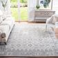 Safavieh Micro-Loop Southwestern 8" x 10" Ivory and Grey Area Rug, , large