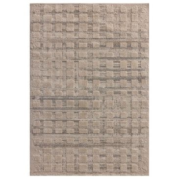 Amber Lewis x Loloi Monty 6"7" x 9"3" Pebble and Beige Area Rug, , large