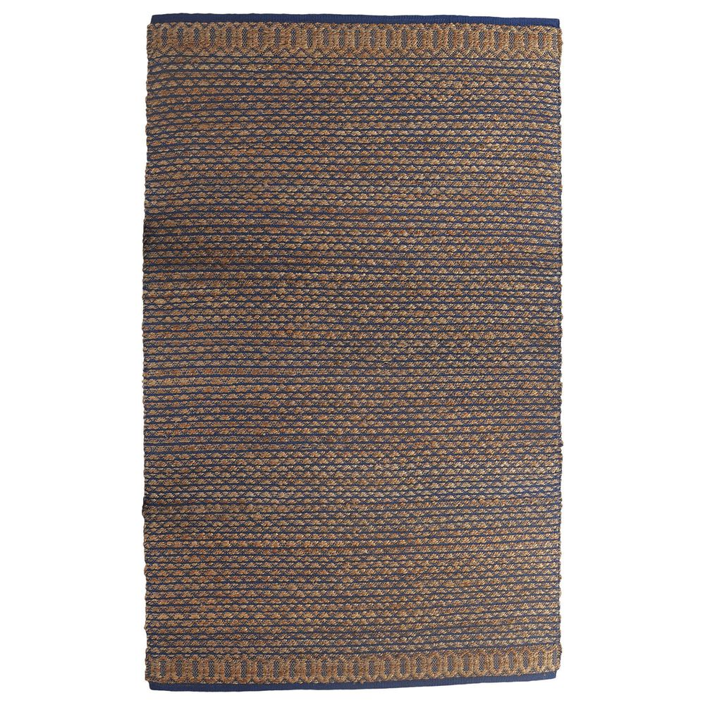 L&R Resources Natural Fiber Insignia Blue 5" x 7"9" Area Rug, , large