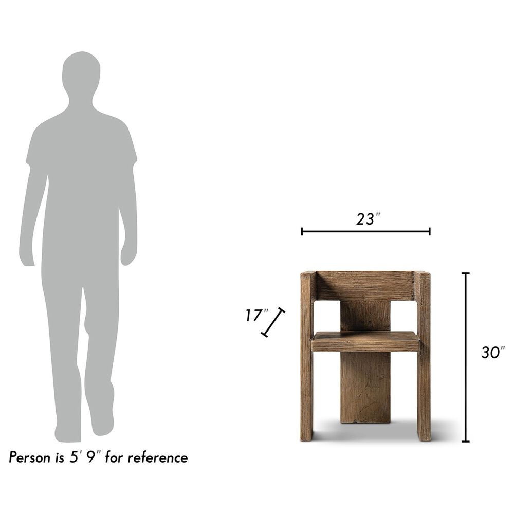 Jennifer Taylor Home Avenel Arm Chair in Heritage Medium Dark Brown, , large