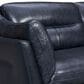 Blue River Franz Leather Stationary 2-Cushion Sofa in Blue Midnight, , large