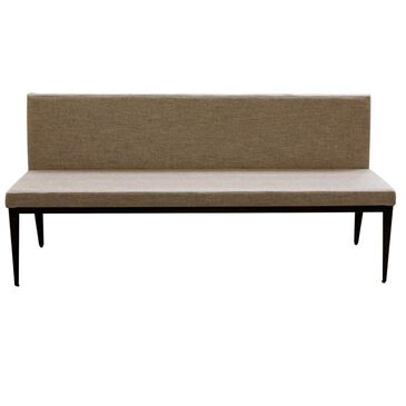 Amisco Parade Upholstered Dining Bench in Oxidado and Shiitake, , large