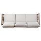 Southern Enterprises Brendina Outdoor 3-Seater Sofa in Oiled Acacia and Natural, , large