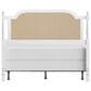 Richlands Furniture Melanie Queen Poster Panel Wood Headboard and Frame in White, , large