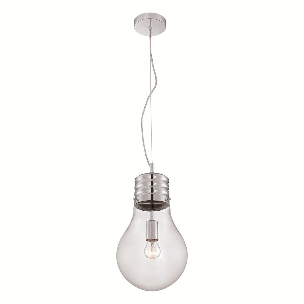 Lite Source Bubba 1-Light Pendant in Chrome, , large