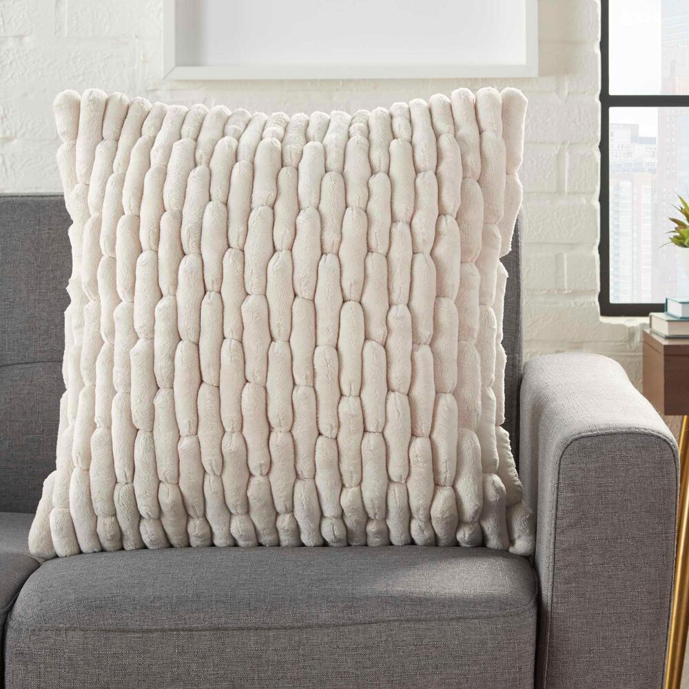 Nourison Life Styles 20" x 20" YS102 Throw Pillow in Ivory, , large