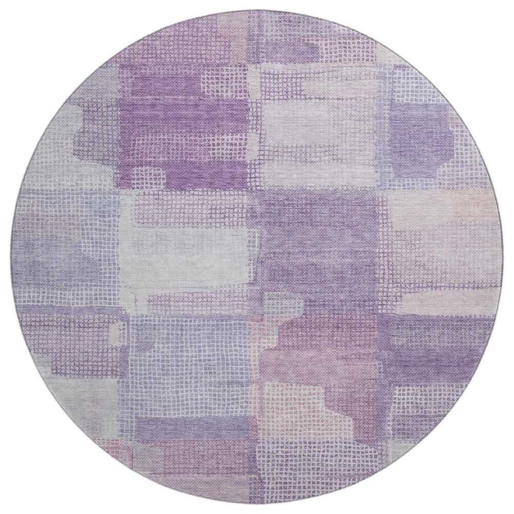 Dalyn Rug Company Ravenna RN10 8" Round Lavender Area Rug, , large