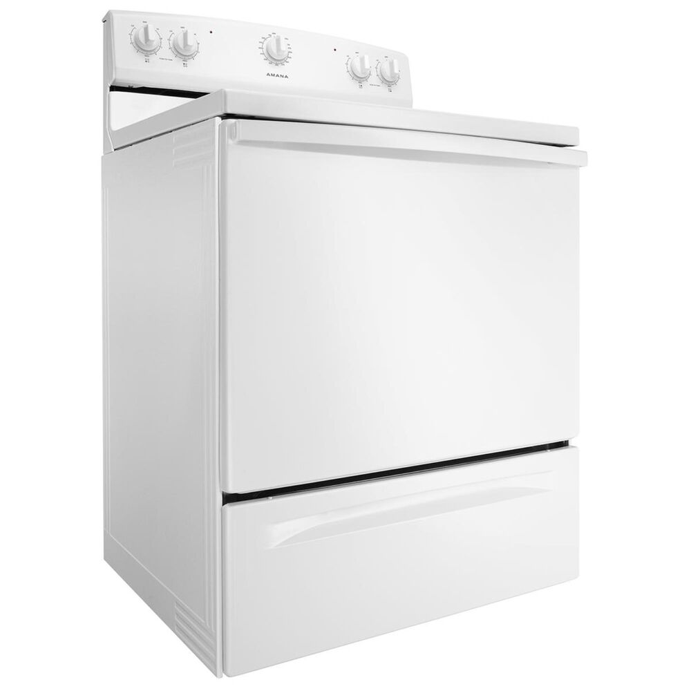 Amana 30" Electric Range with Warm Hold in White Nebraska Furniture Mart