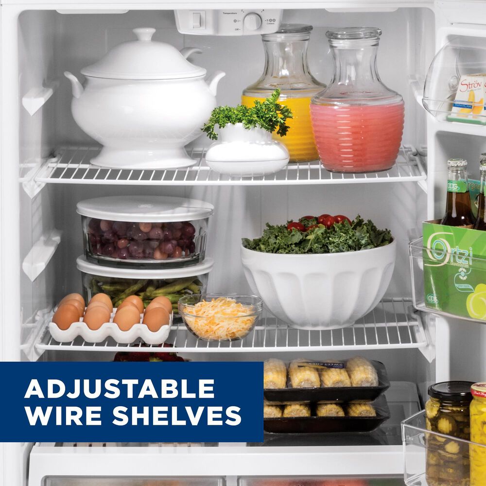 GE Appliances 19.2 Cu. Ft. Top Freezer Refrigerator with Reversible Door in White, , large