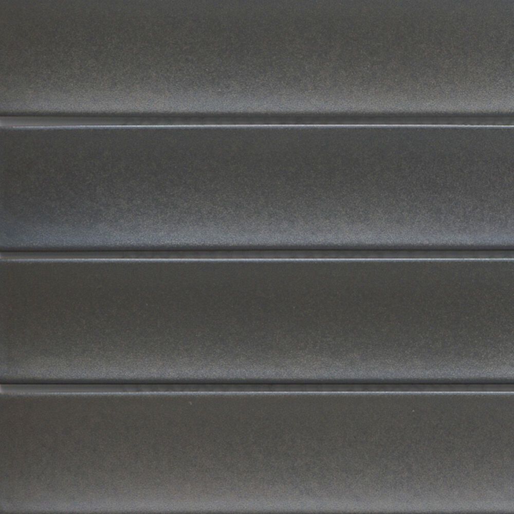 Emser Kaizen Pewter 2" x 8" Rectangle on 9" x 15" Satin Porcelain Mosaic Sheet, , large