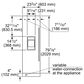 Thermador 24" Left Hinged Built-In Freezer Refrigerator, , large