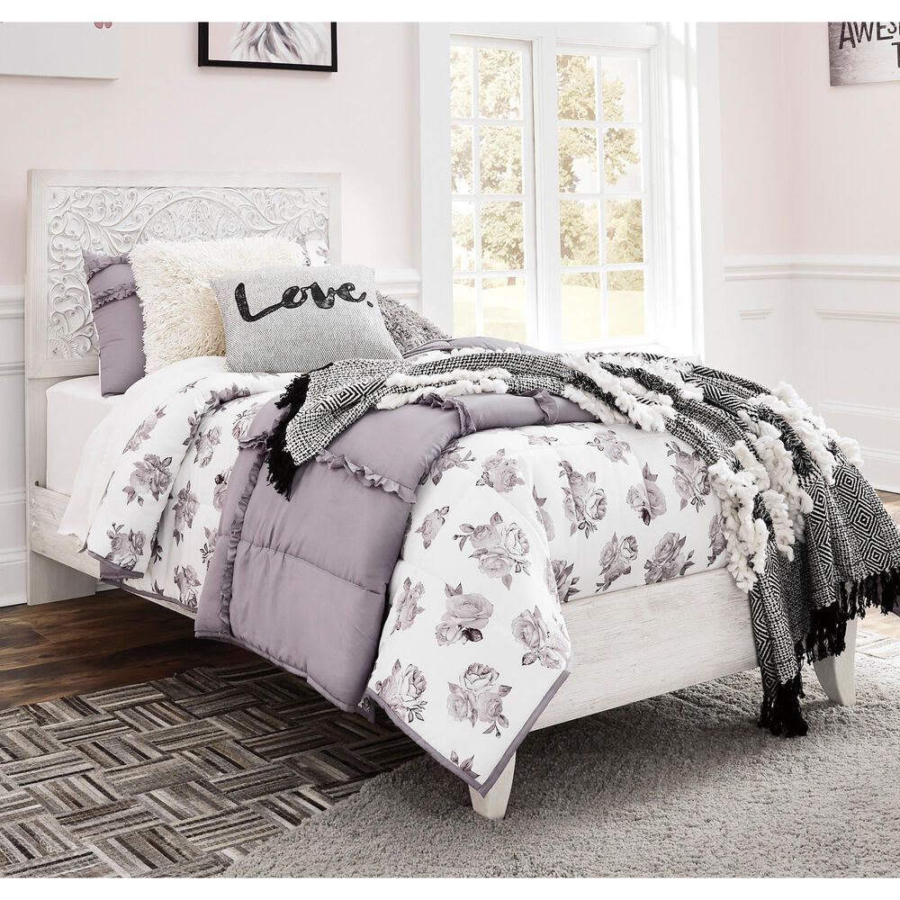 Ashley Paxberry 5-Piece Twin Bedroom Set in Whitewash, , large