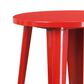 Flash Furniture 24" Round Bar Table in Red, , large