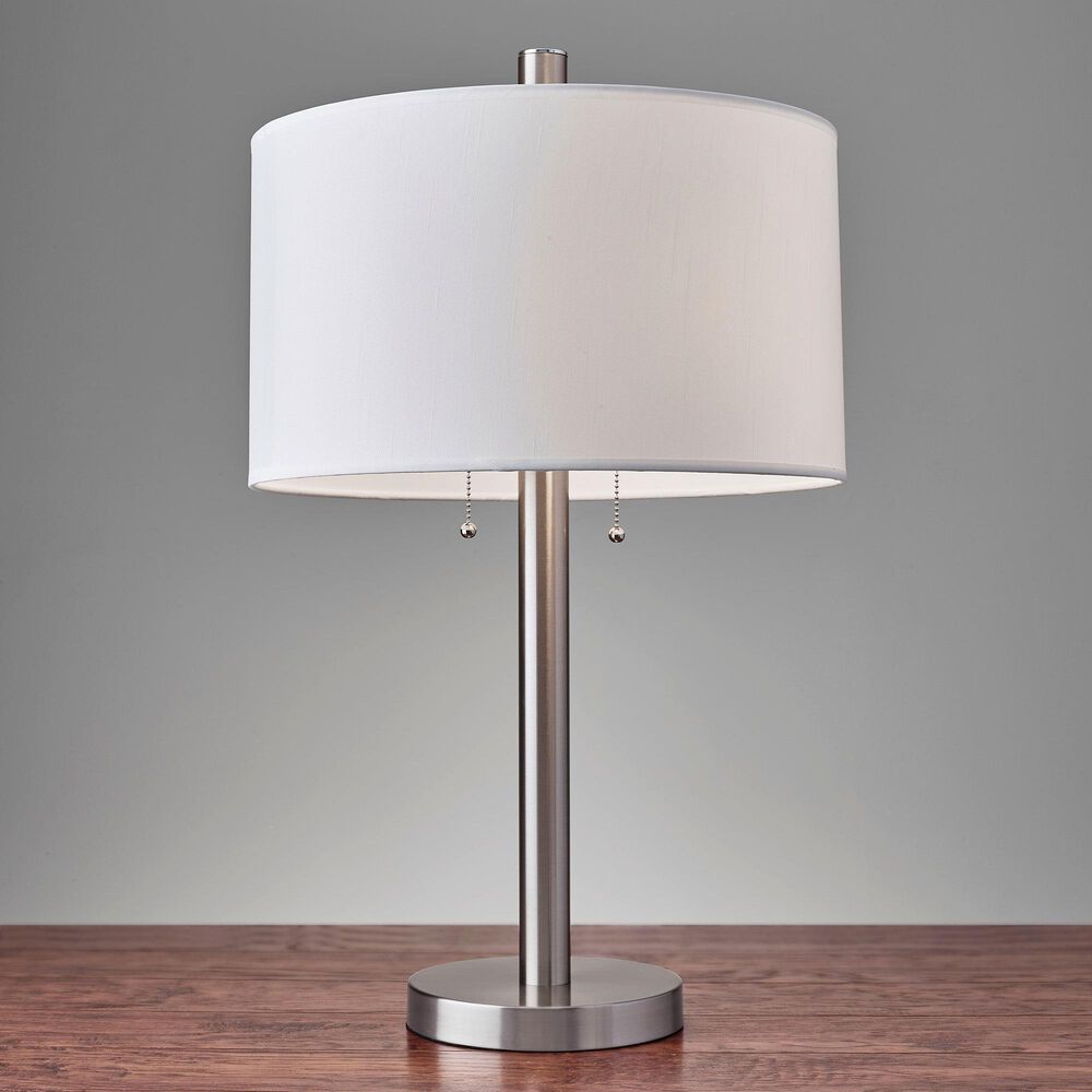 Adesso Boulevard Table Lamp in Brushed Steel, , large