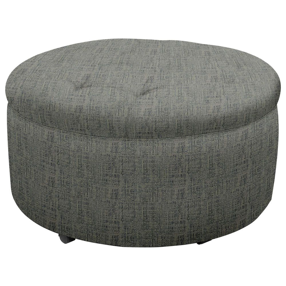 England Furniture Lina Storage Ottoman in Starr Chambray, , large