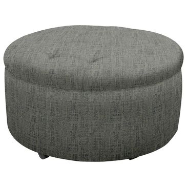 England Furniture Lina Storage Ottoman in Starr Chambray, , large