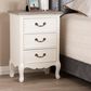 Baxton Studio Capucine 3-Drawer End Table in Natural Whitewashed Oak and White, , large