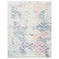 Safavieh Tulum Ivory and Blue 9" x 12" Area Rug, , large
