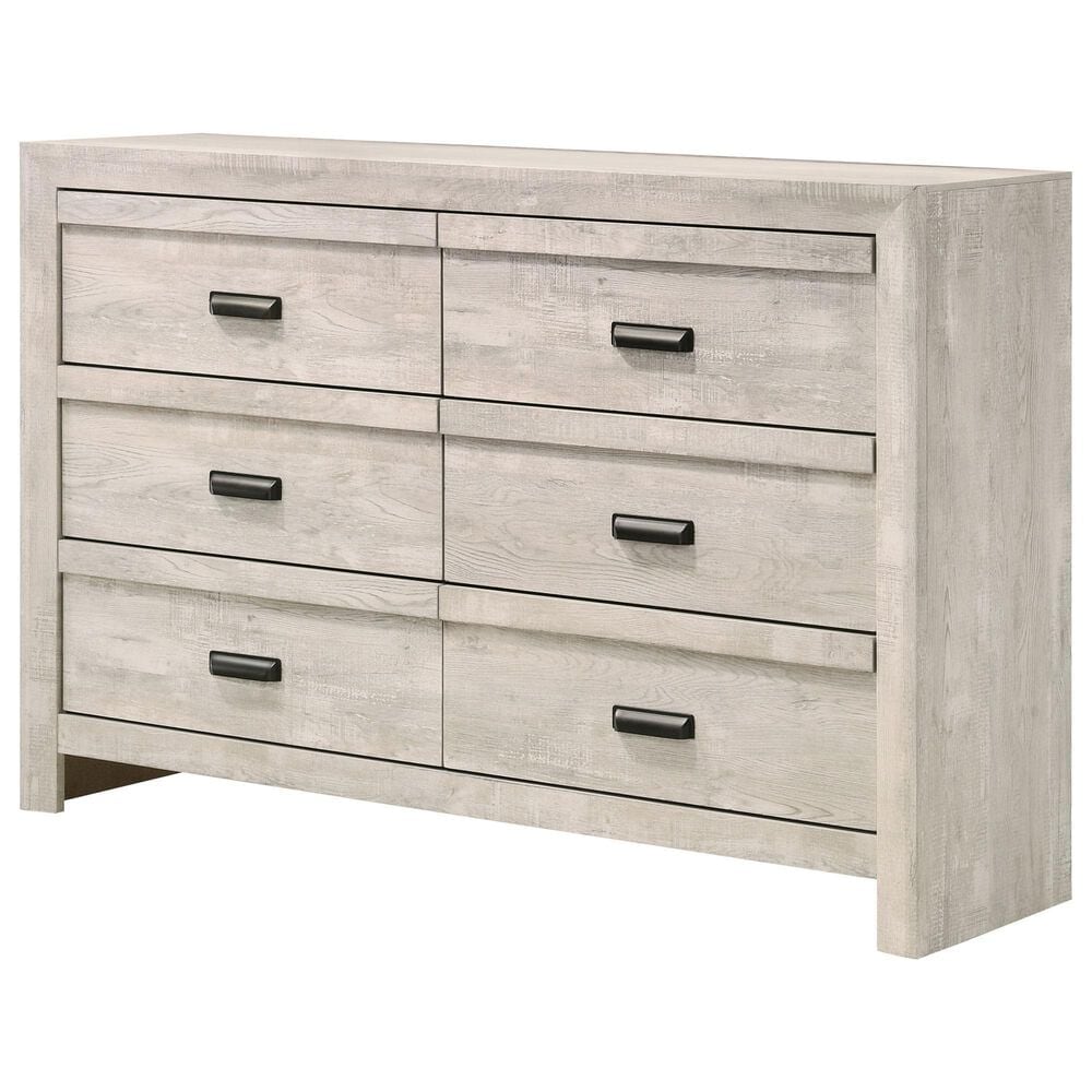 Crown Mark Valor 3-Piece Twin Bedroom Set in Light Gray, , large