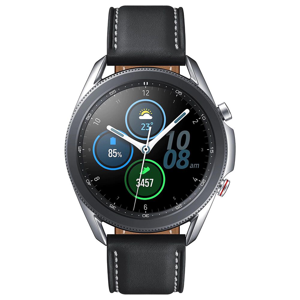 Samsung Galaxy Watch3 Smartwatch 45mm LTE in Mystic Silver, , large