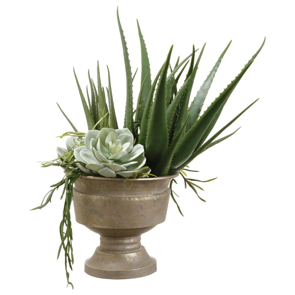 Allstate Floral and Craft Inc 30" Agave/Echev in Pot in Green, , large