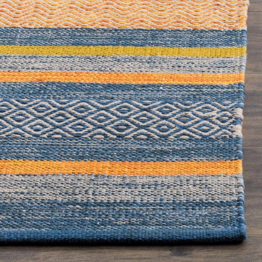 Safavieh Montauk 2&#39;6&quot; x 6&#39; Blue and Orange Runner, , large
