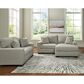 Ashley Greenbriar Stationary Sofa Chaise in Smoke, , large