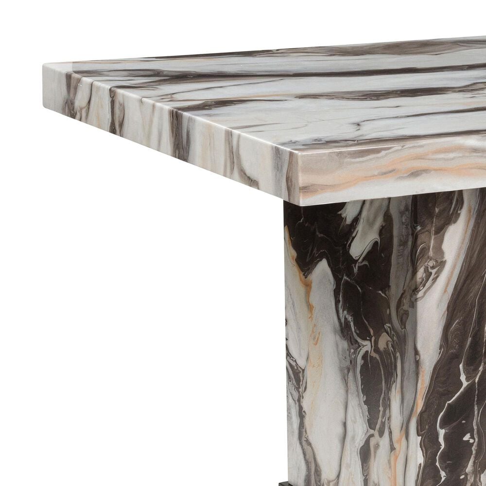 Ashley Jeshina Dining Table in Dark Brown and Beige - Table Only, , large