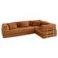 Jaxx Unsofa 2-Piece Modular Right Facing L-Shaped Sectional in Spice Orange, , large
