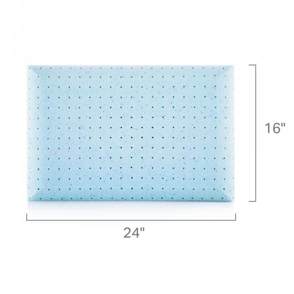 Malouf Weekender Gel Memory Foam with Reversible Cooling Cover Queen Pillow, , large