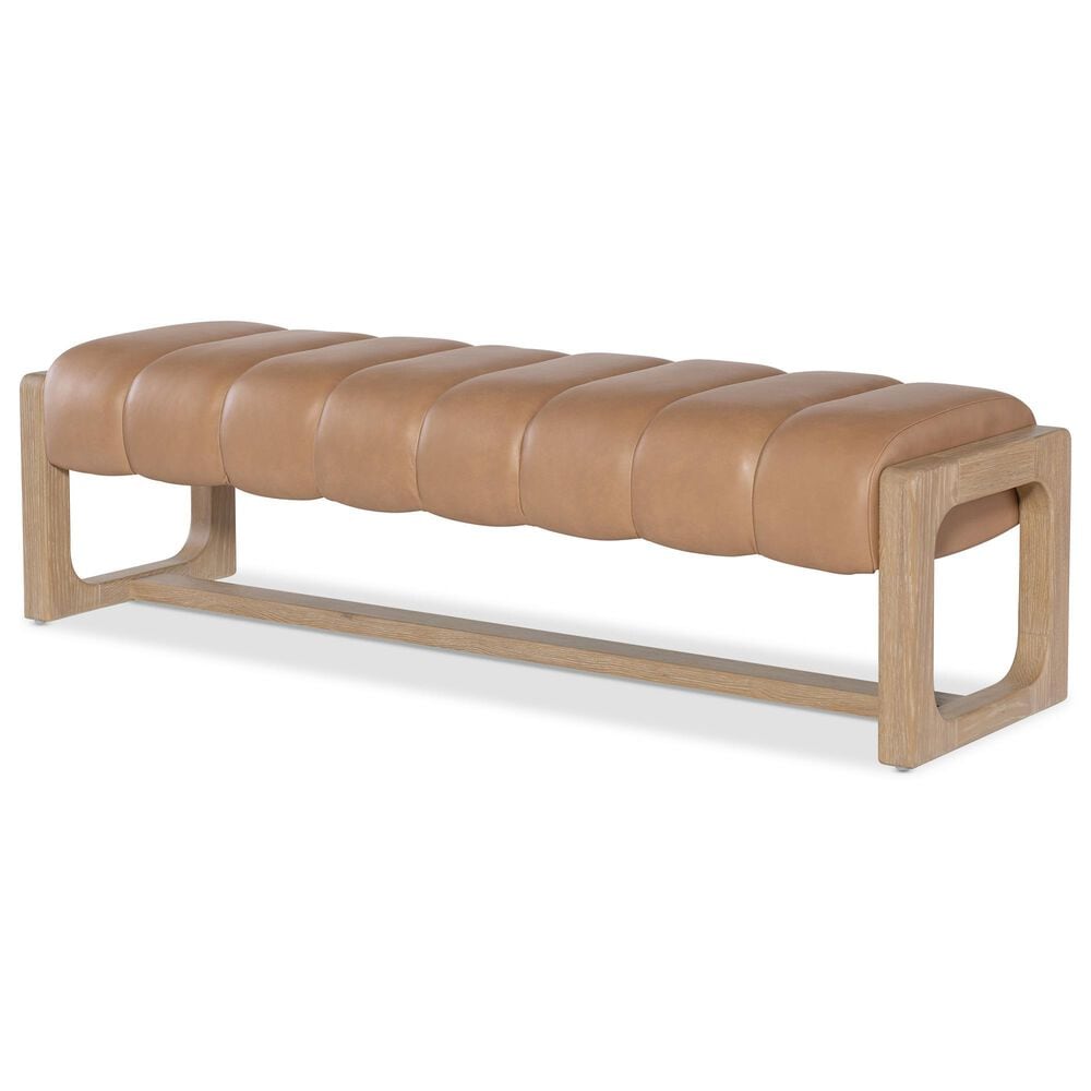 Hooker Furniture Banyon Bay Bedroom Bench in Desert Oak, , large