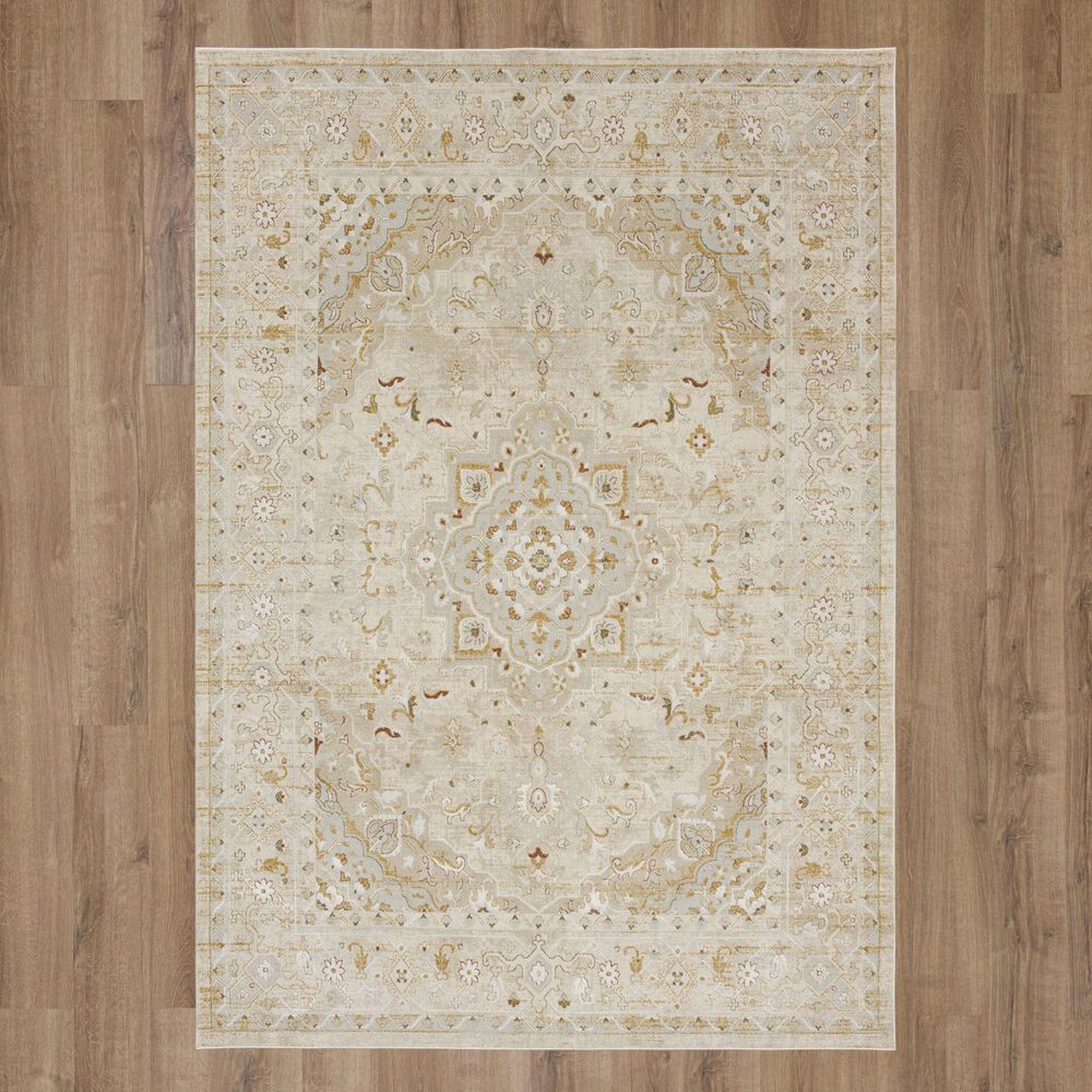 Karastan Windemere R1257 6&#39;6&quot; x 9&#39;10&quot; Cream Area Rug, , large