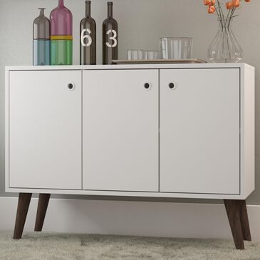 Dayton Bromma 3-Shelf Buffet Stand in White, , large