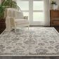 Nourison Fusion FSS15 9"6" x 13" Cream and Grey Area Rug, , large