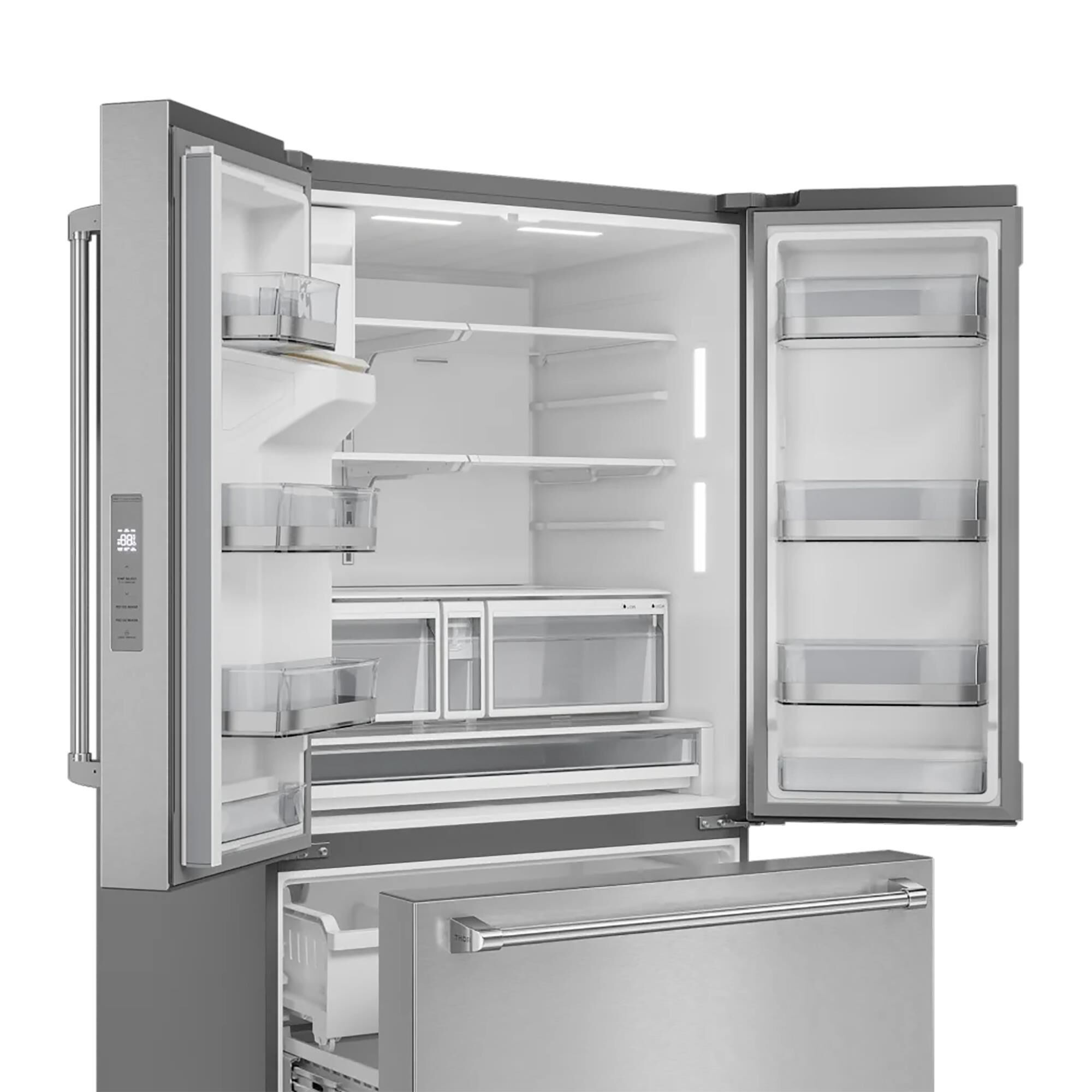 Thor Kitchen 28.9 Cu. Ft. Freestanding French Door Refrigerator in